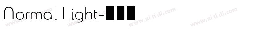 Normal Light字体转换